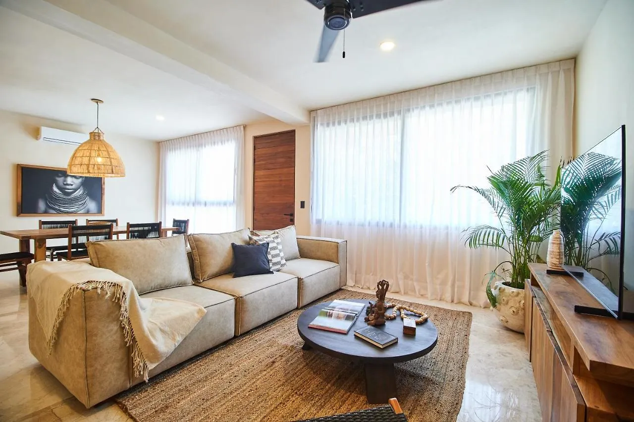 Fancy Tropical Apartment Cozy Private Balcony With Plunge Pool Premium Location In Тулум