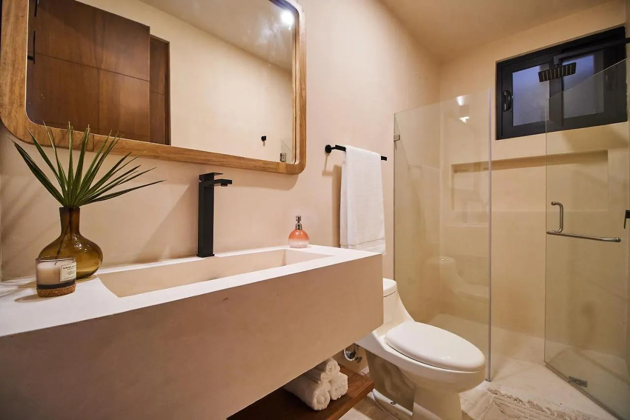 Fancy Tropical Apartment Cozy Private Balcony With Plunge Pool Premium Location In טולום