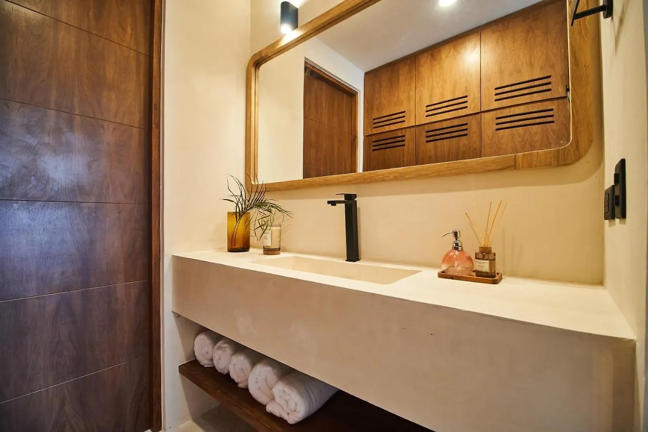 Fancy Tropical Apartment Cozy Private Balcony With Plunge Pool Premium Location In טולום