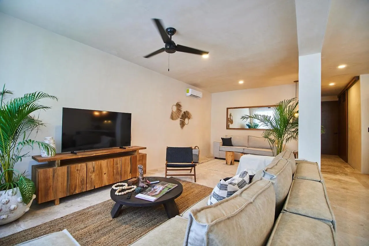 Fancy Tropical Apartment Cozy Private Balcony With Plunge Pool Premium Location In Tulum