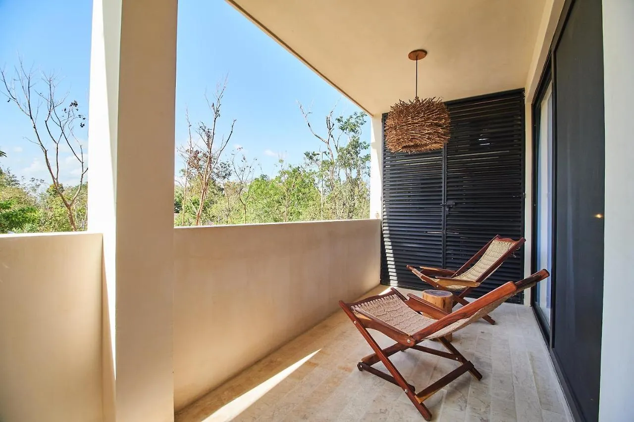Fancy Tropical Apartment Cozy Private Balcony With Plunge Pool Premium Location In Tulum